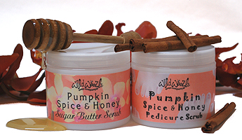 Pumpkin Spice and Honey sugar scrubs